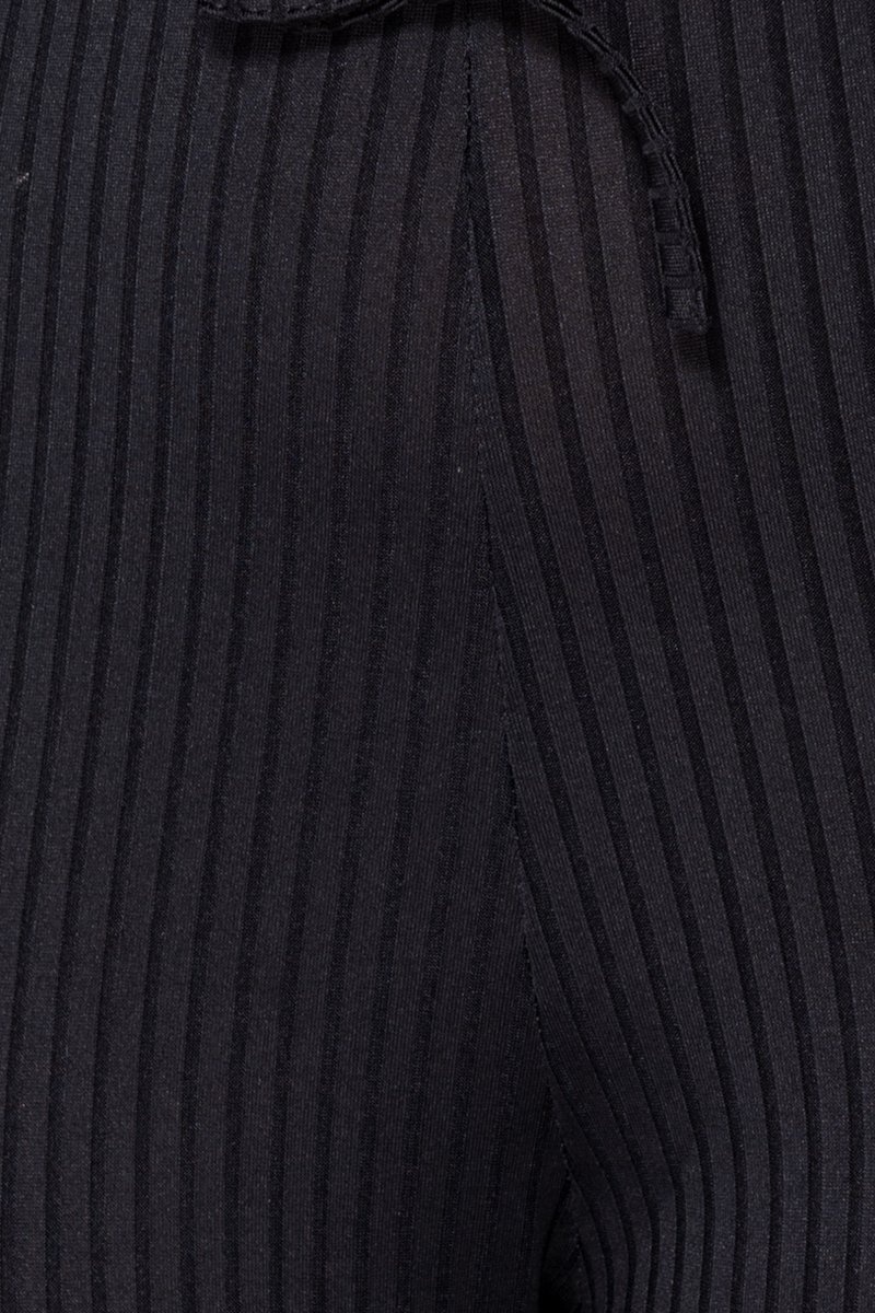 Rib Knit Long Sleeve Bardot Jumpsuit - Image 5